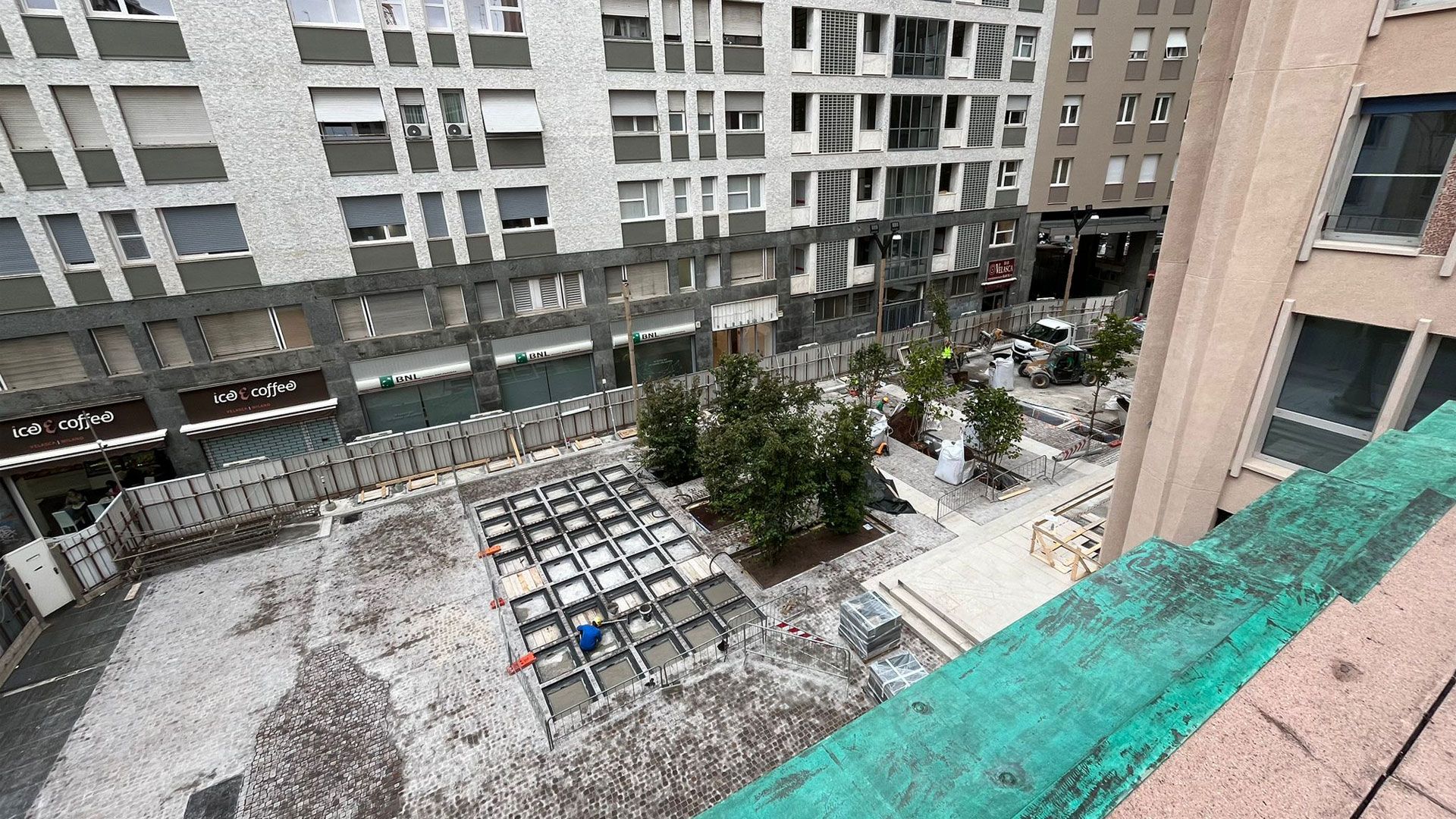 Torre Velasca vista sul cantiere