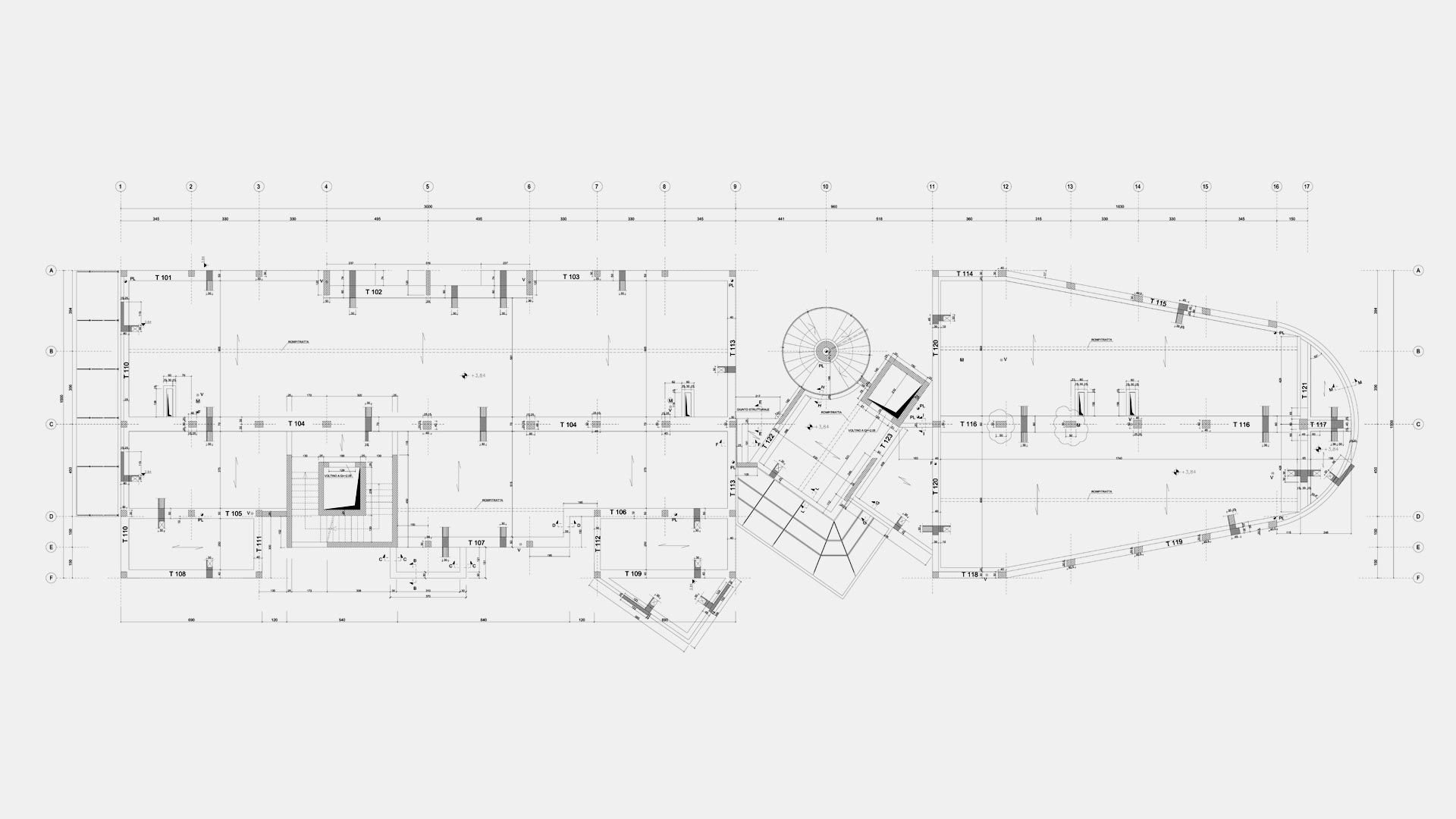 Borgo dei Tintori disegno tecnico