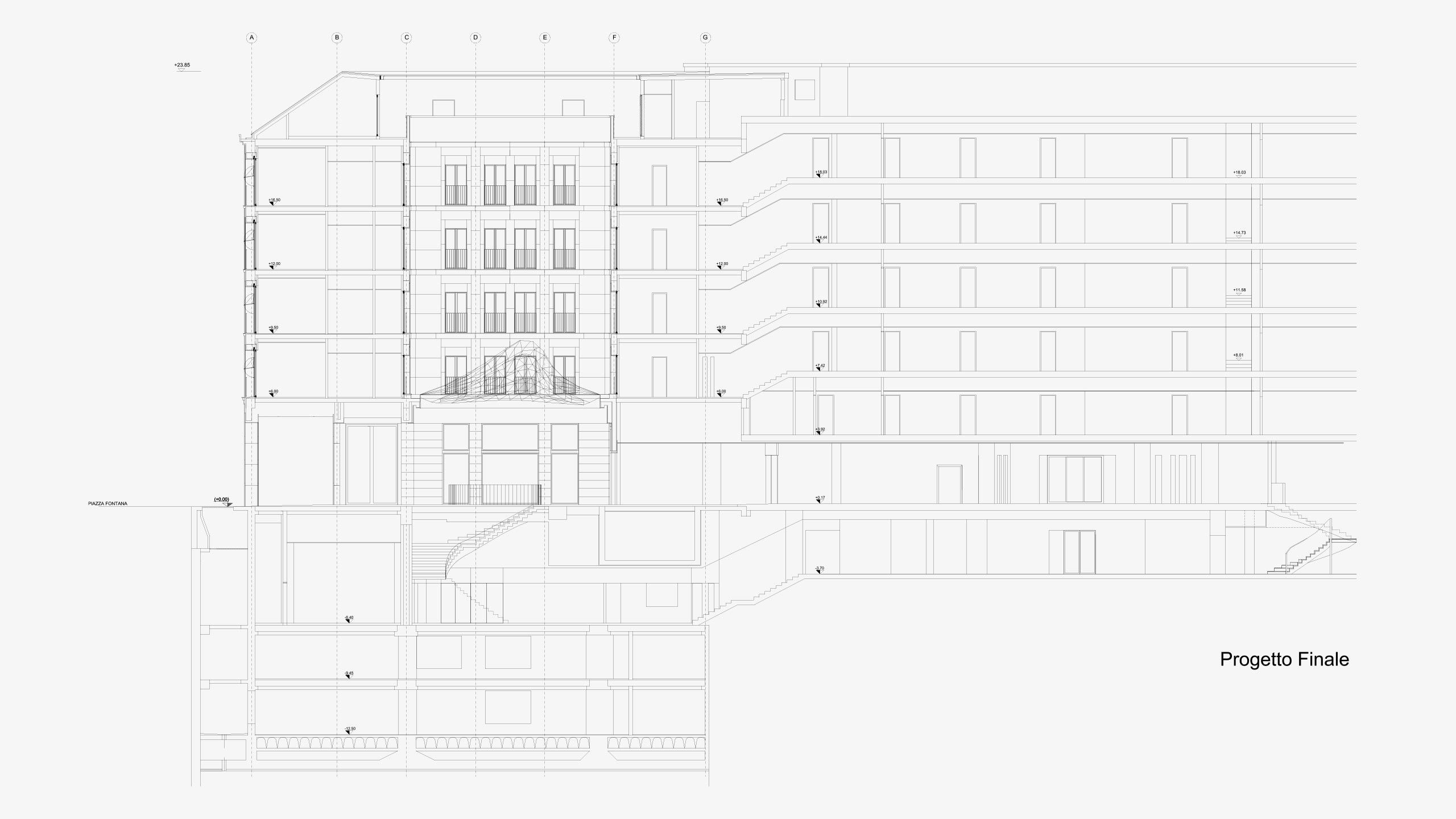 Starhotels Rosa Grand disegno tecnico