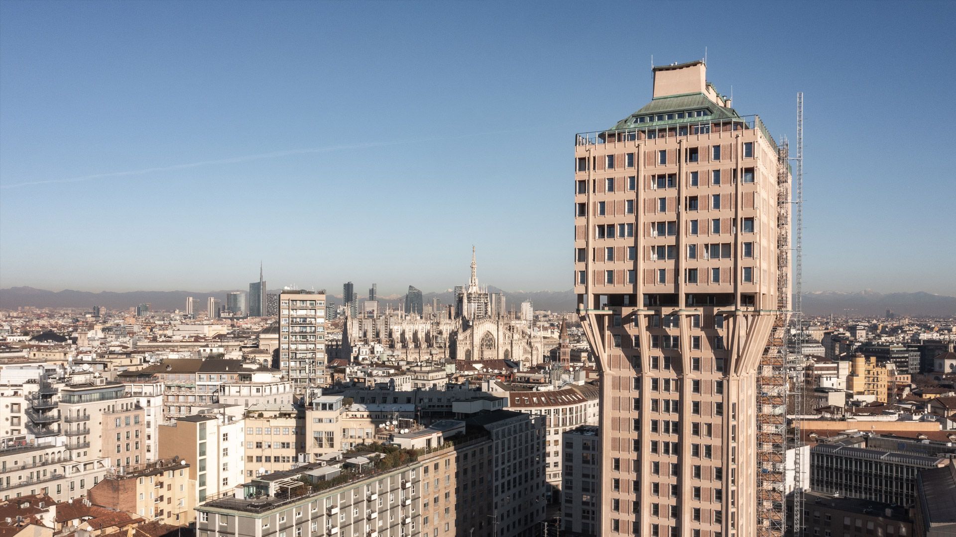 Torre Velasca lavori di riqualificazione del grattacielo