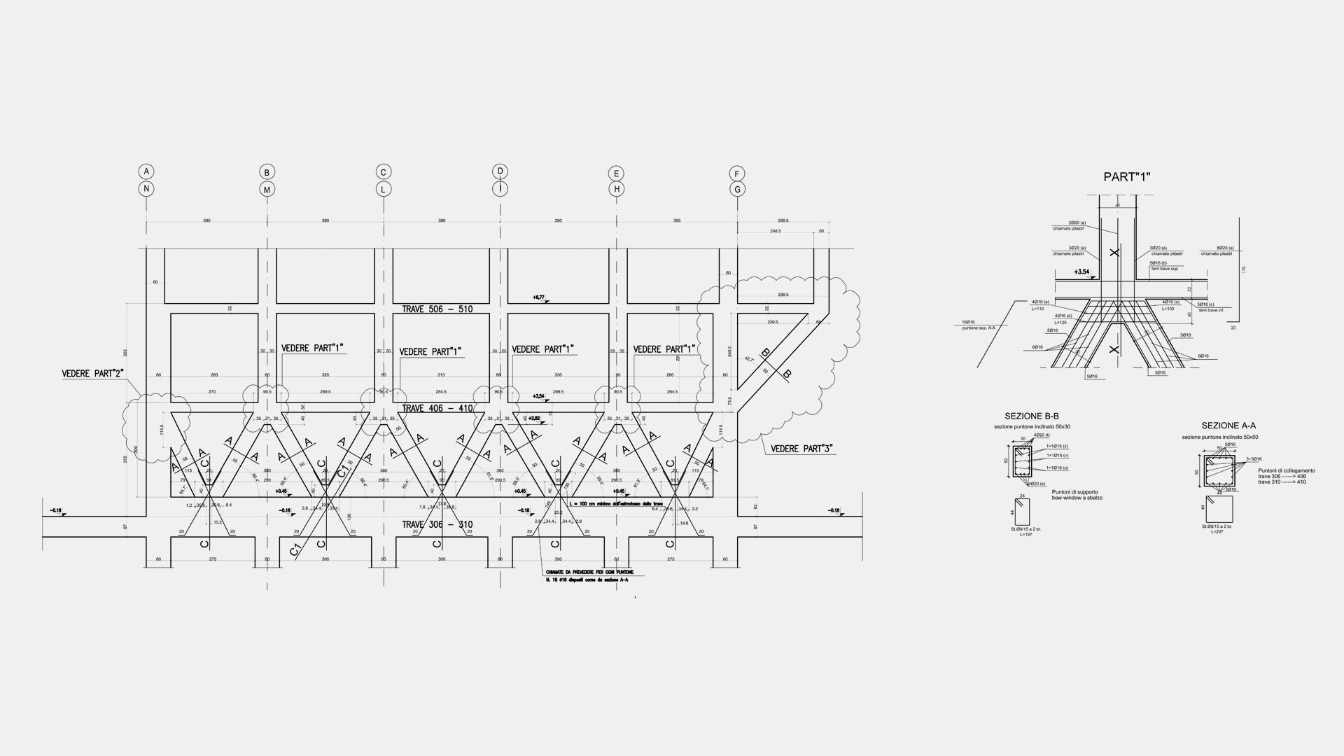Borgo dei Tintori disegno tecnico